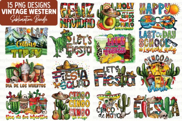 Download Vintage Western Sublimation Bundle - Bundle Collection