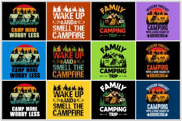 Download Camping T-Shirt Design Bundle - Bundle Collection