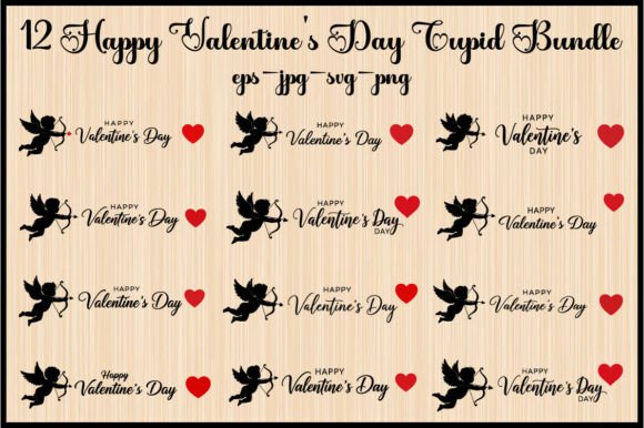 Download 12 Happy Valentine's Day Cupid Bundle - Bundle Collection