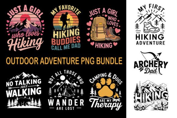 Download Hiking/Outdoor Adventure PNG Bundle - Bundle Collection