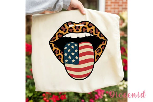 Download Leopard Lips USA Flag Tongue PNG Clipart - Leopard Collection