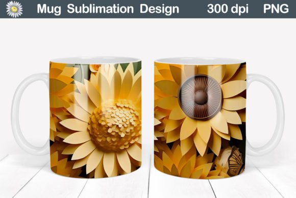 Download 3D Mug Flowers | 3D Mug Sublimation - Mug sublimation Collection