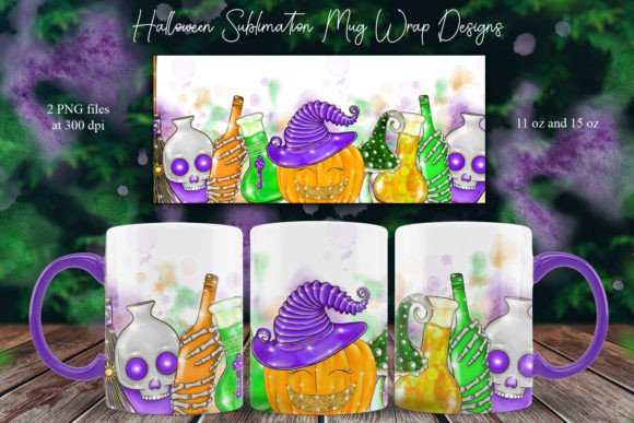 Download Halloween Mug Sublimation Designs, Witch - Mug sublimation Collection