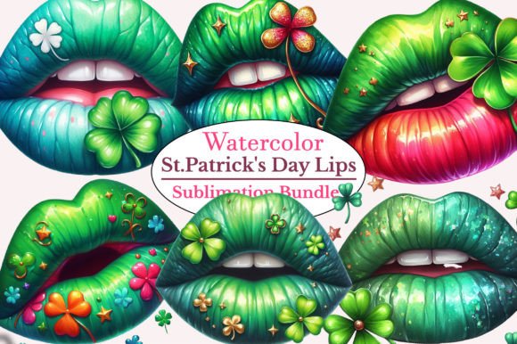 Download St.Patrick's Day Lips Clipart Bundle - Bundle Collection