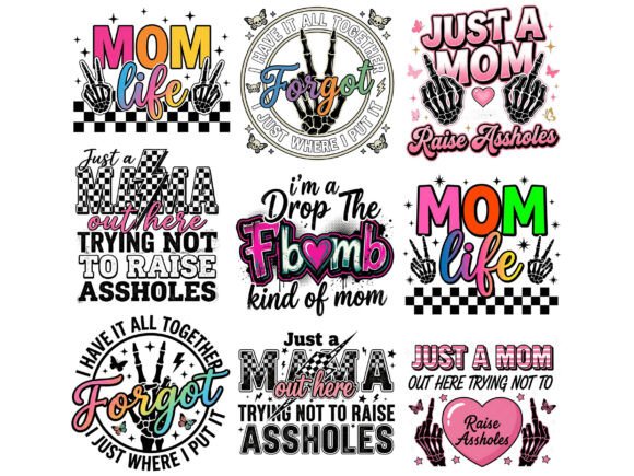 Download Funny Sarcastic Mom Life Mama Tshirt Png Bundle - Bundle Collection
