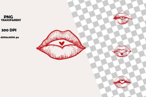 Download Cute Valentine Lips Clipart Bundle - Bundle Collection