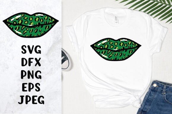 Download Saint Patrick’s Day Leopard Lips Print - Leopard Collection