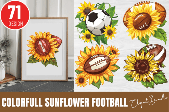 Download Sunflower Football Clipart Bundle - Bundle Collection