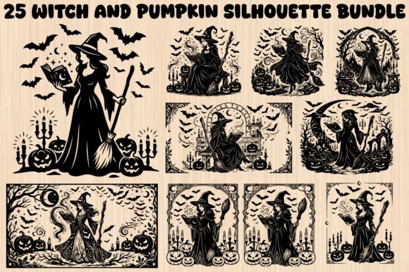 Download Witch and Pumpkin SVG Bundle - Bundle Collection