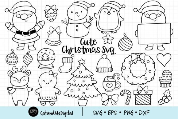 Download Cute Christmas Bundle Svg - Bundle Collection