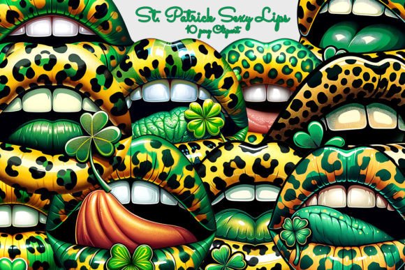 Download St. Patrick Sexy Lips Clipart Bundle - Bundle Collection
