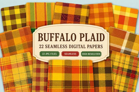 Download Buffalo Plaid Digital Bundle - Bundle Collection