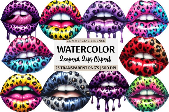 Download Leopard Lips Sublimation Clipart - Leopard Collection