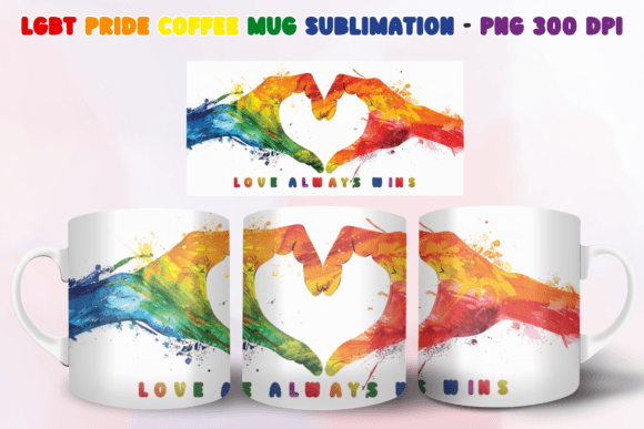 Download LGBT Pride Coffee Mug Sublimation PNG - Mug sublimation Collection